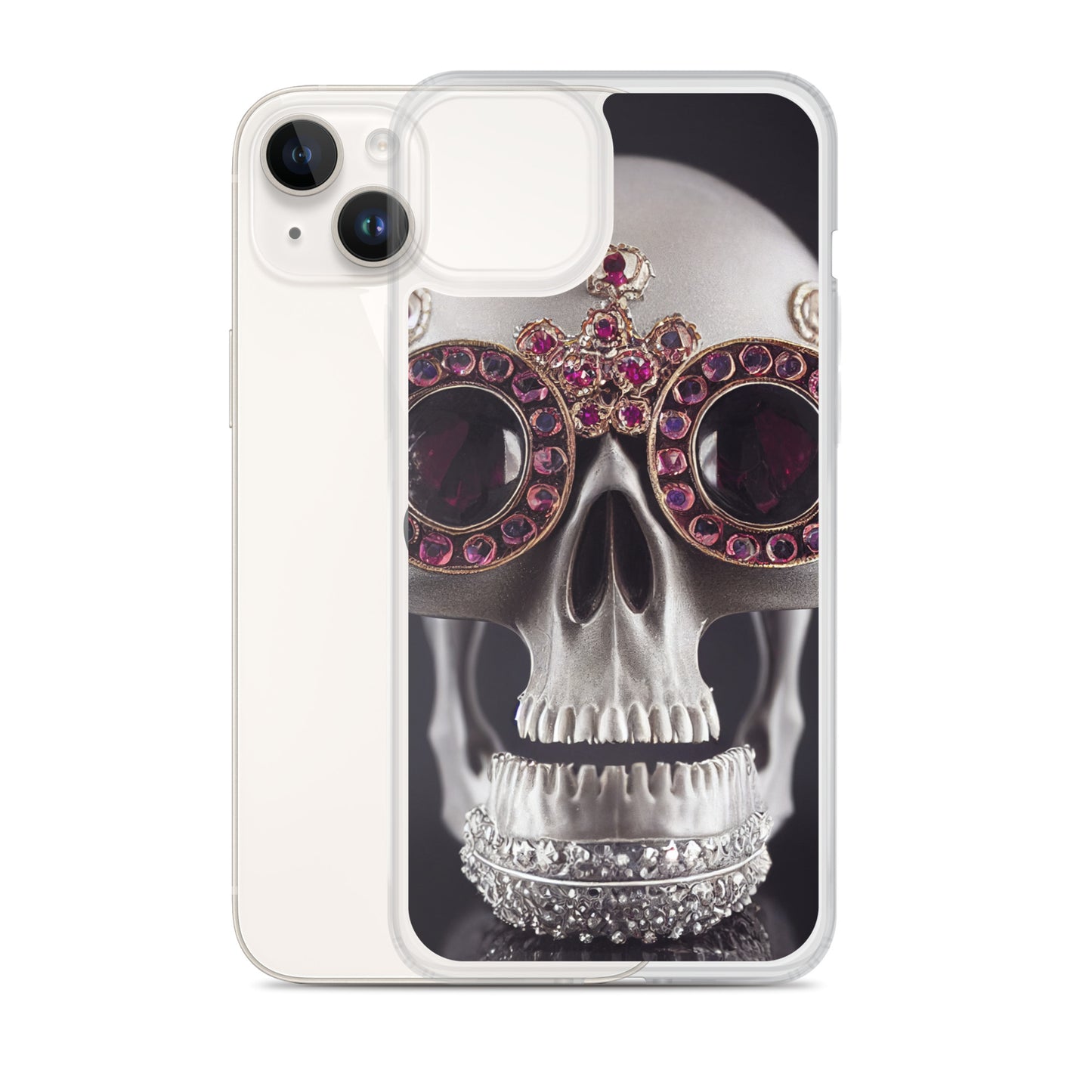 iPhone Case - Ornate Ruby Eyed Skull