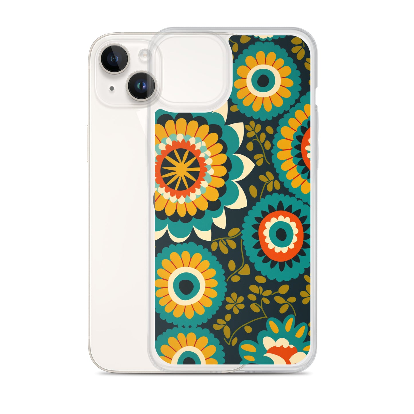 iPhone Case - Hints of Olive Floral Pattern