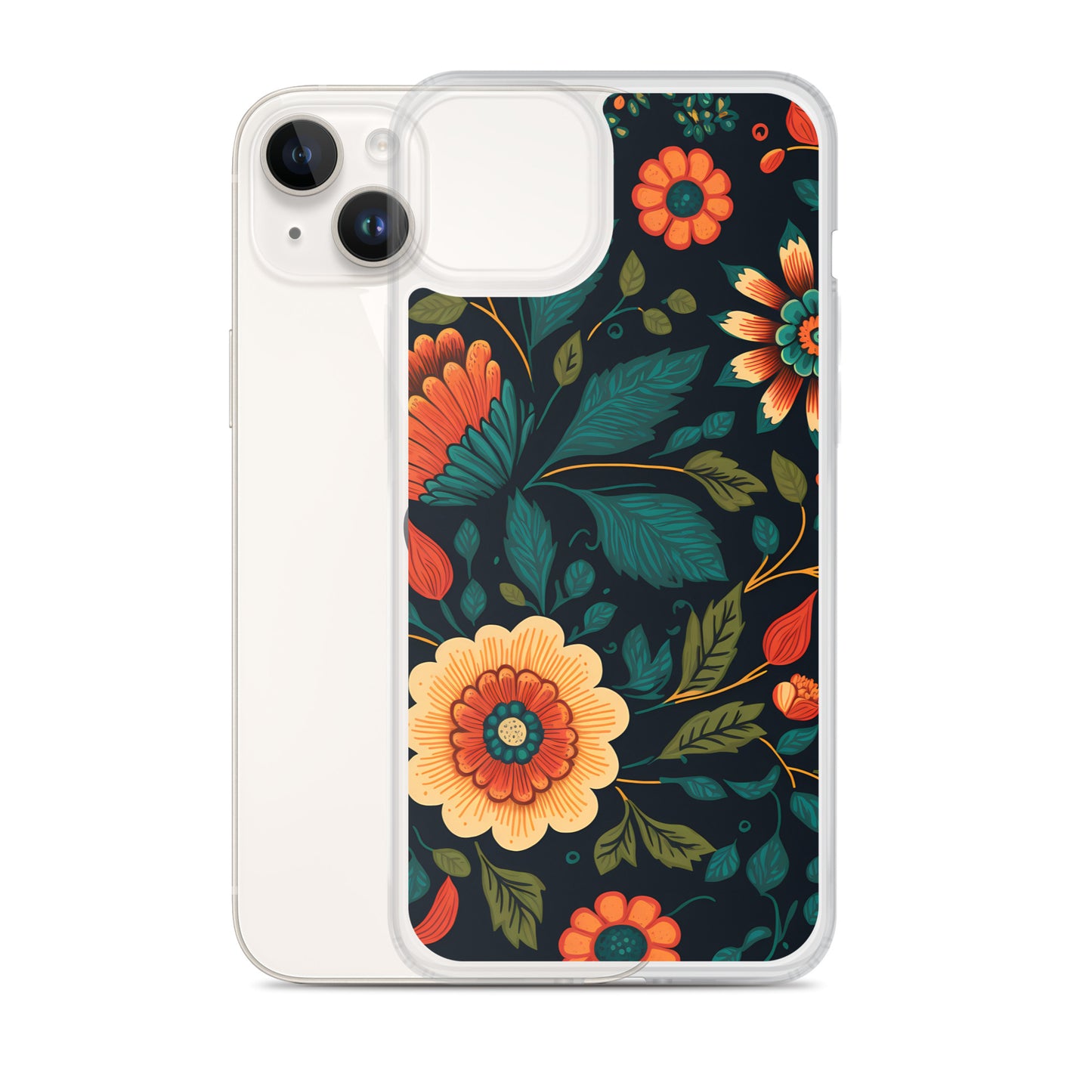 iPhone Case - Orange Florals