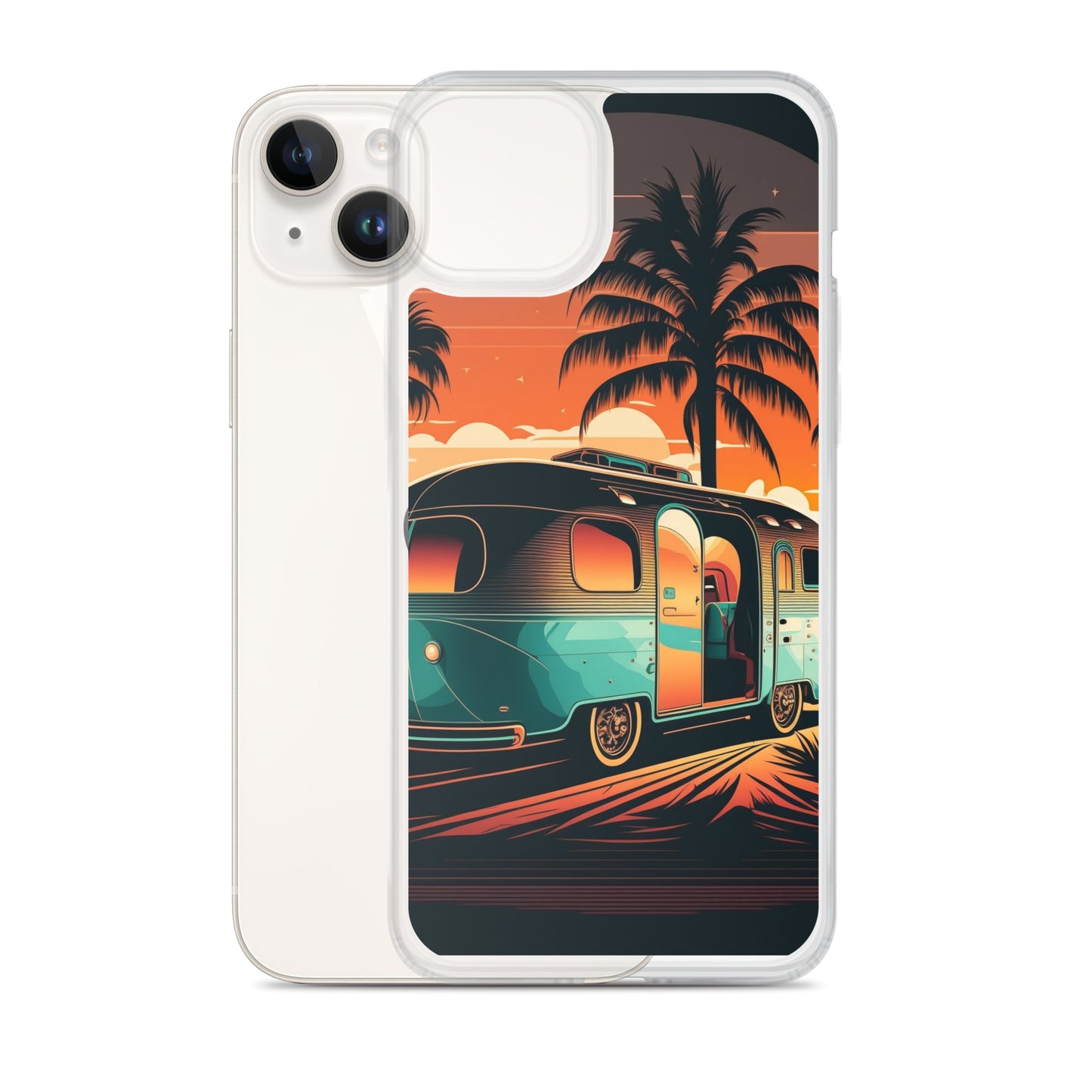 iPhone Case - Turquoise Camper at Beach Sunset