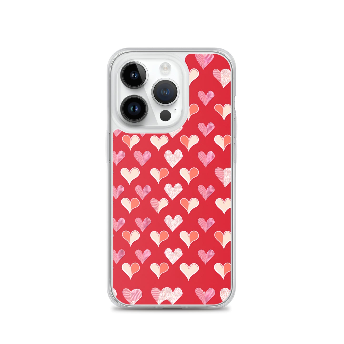 iPhone Case - Red and Pink Hearts