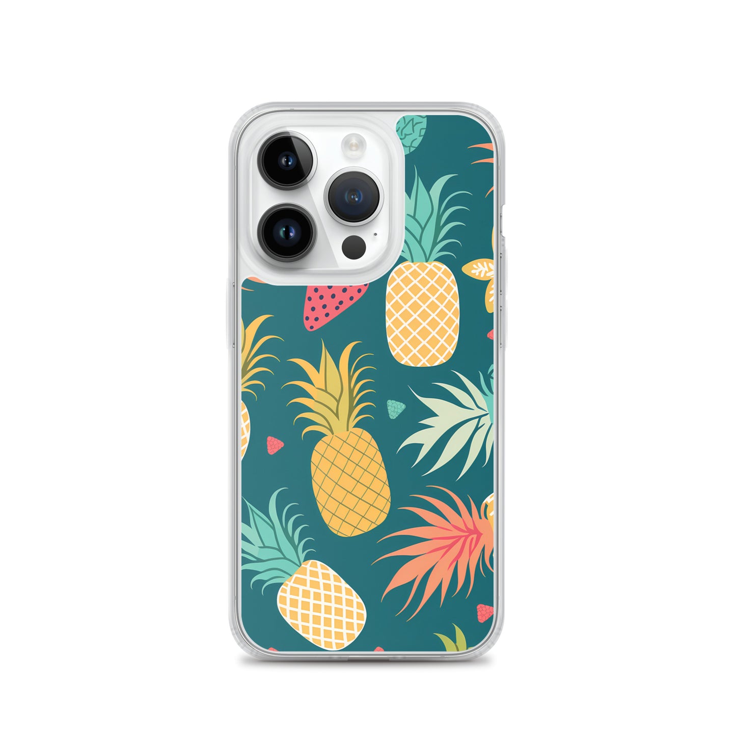 iPhone Case - Pineaples on Aqua