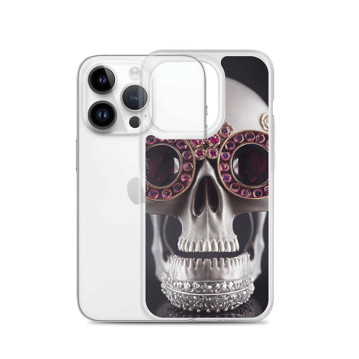 iPhone Case - Ornate Ruby Eyed Skull