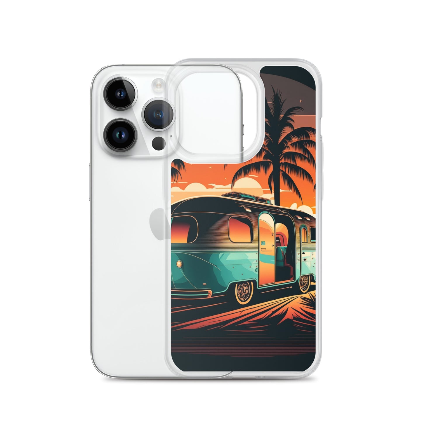 iPhone Case - Turquoise Camper at Beach Sunset