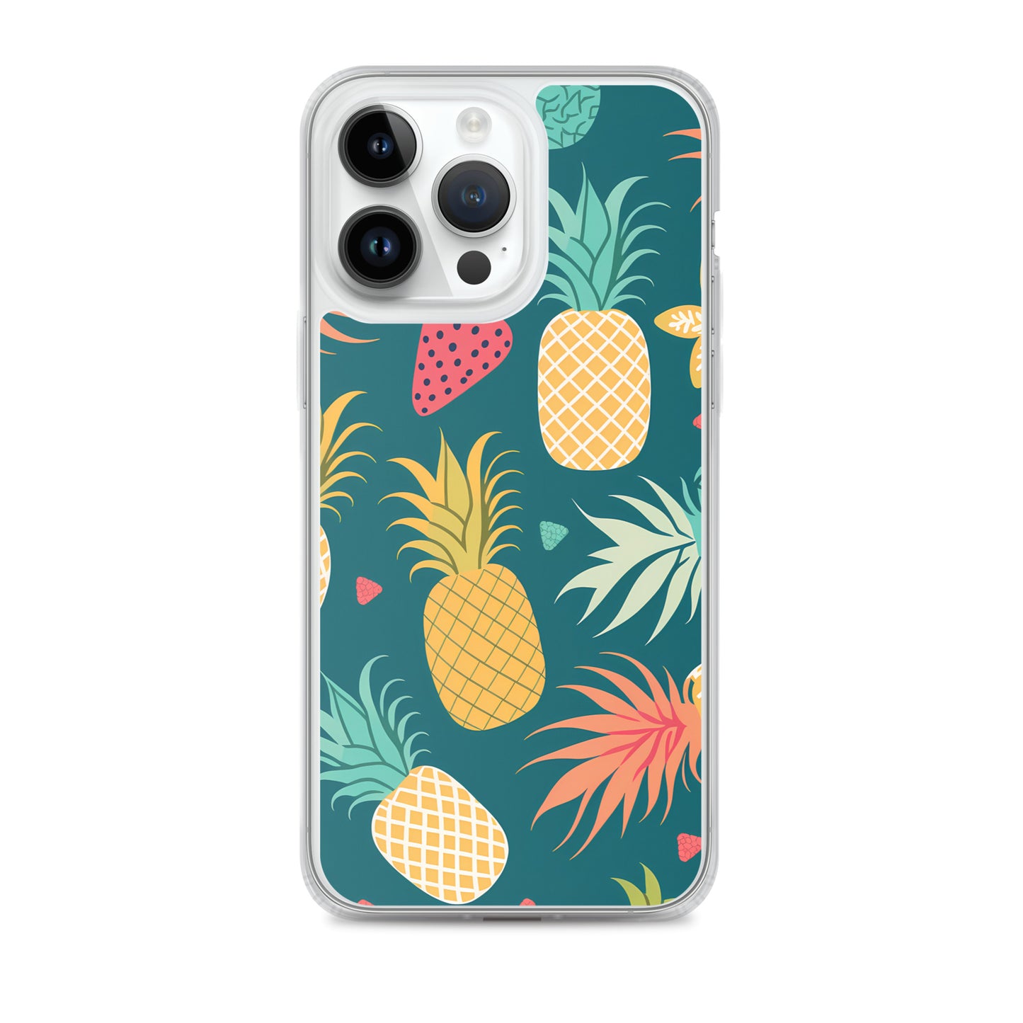 iPhone Case - Pineaples on Aqua