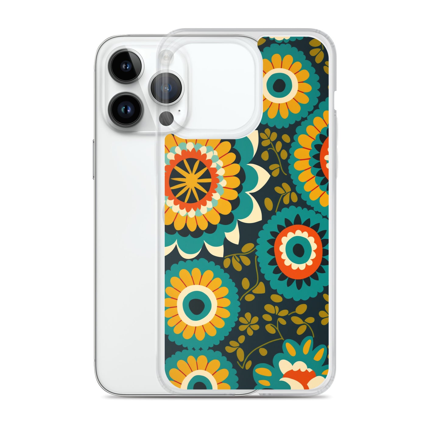 iPhone Case - Hints of Olive Floral Pattern