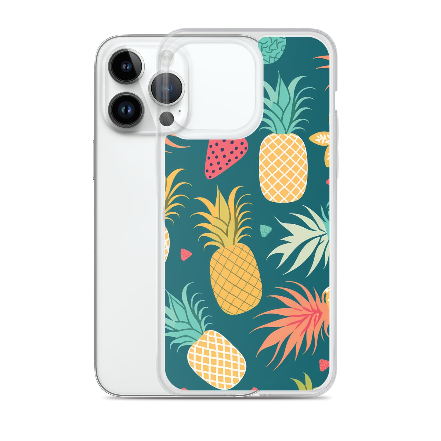 iPhone Case - Pineaples on Aqua