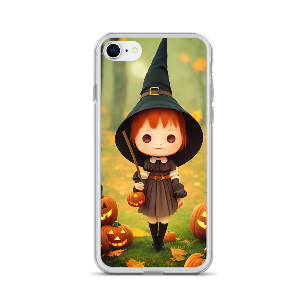 iPhone Case - Red Head Halloween Witch Girl
