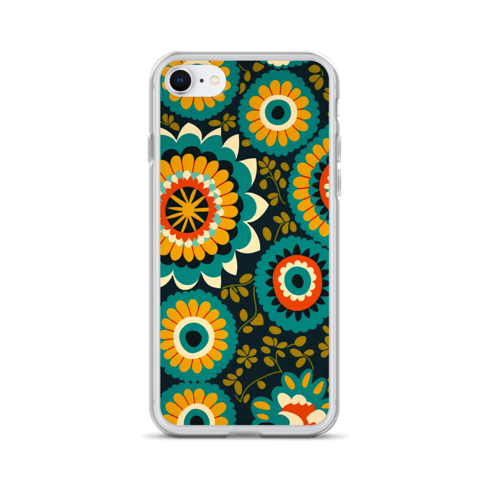 iPhone Case - Hints of Olive Floral Pattern