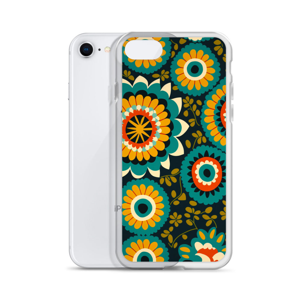 iPhone Case - Hints of Olive Floral Pattern