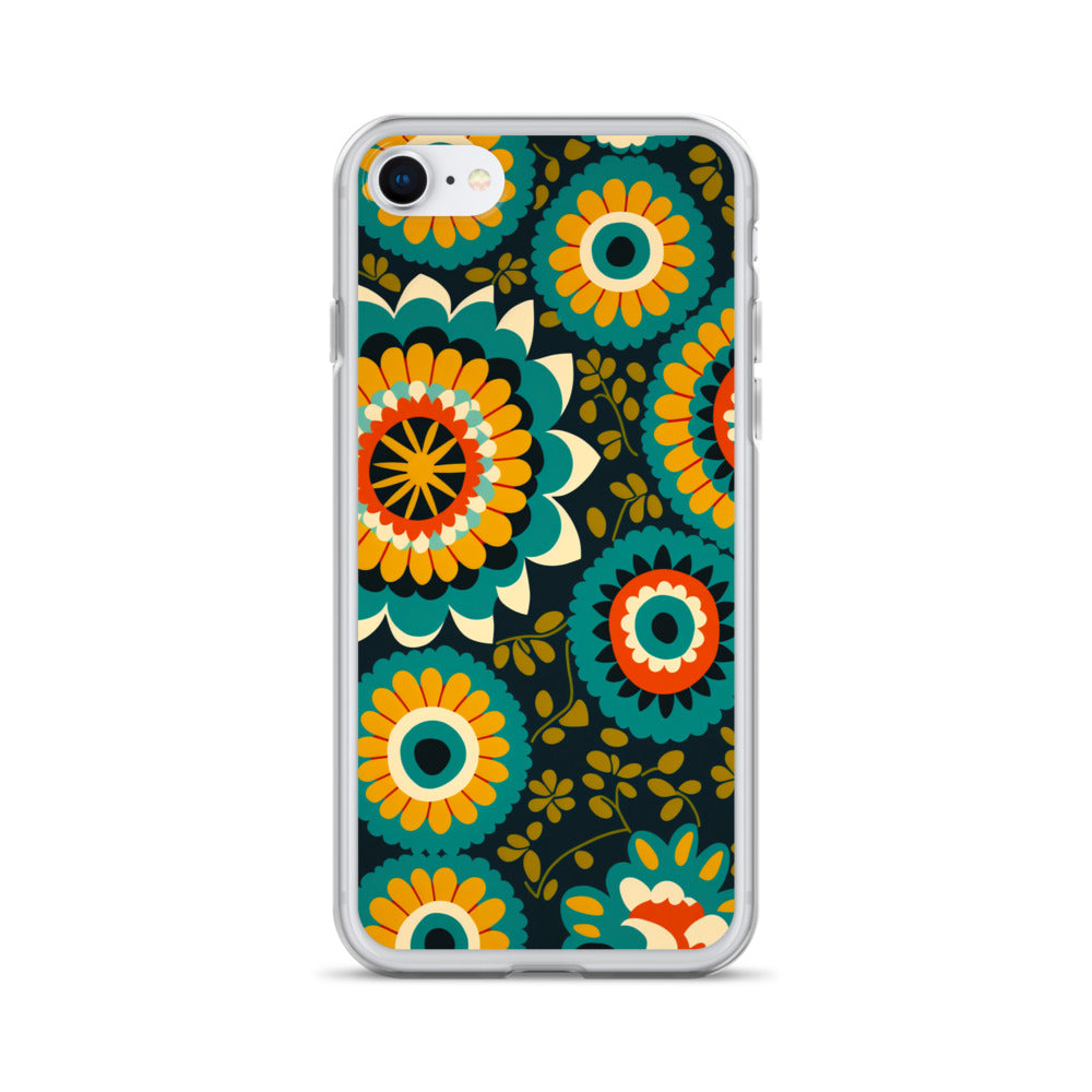 iPhone Case - Hints of Olive Floral Pattern