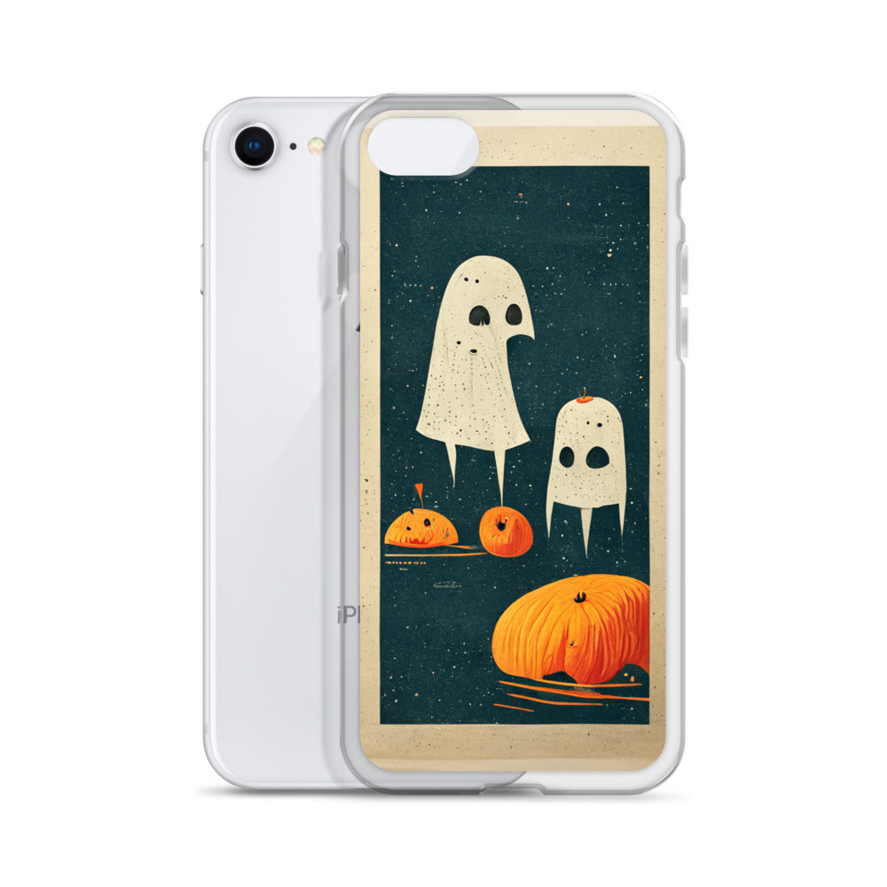 iPhone Case - Halloween Ghosts and Pumpkins
