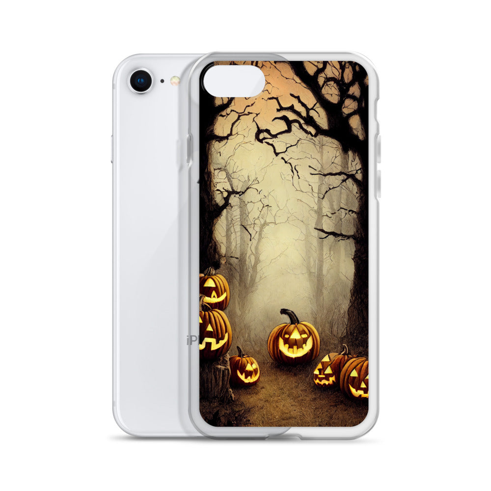 iPhone Case - Halloween Misty Forest Pumpkins