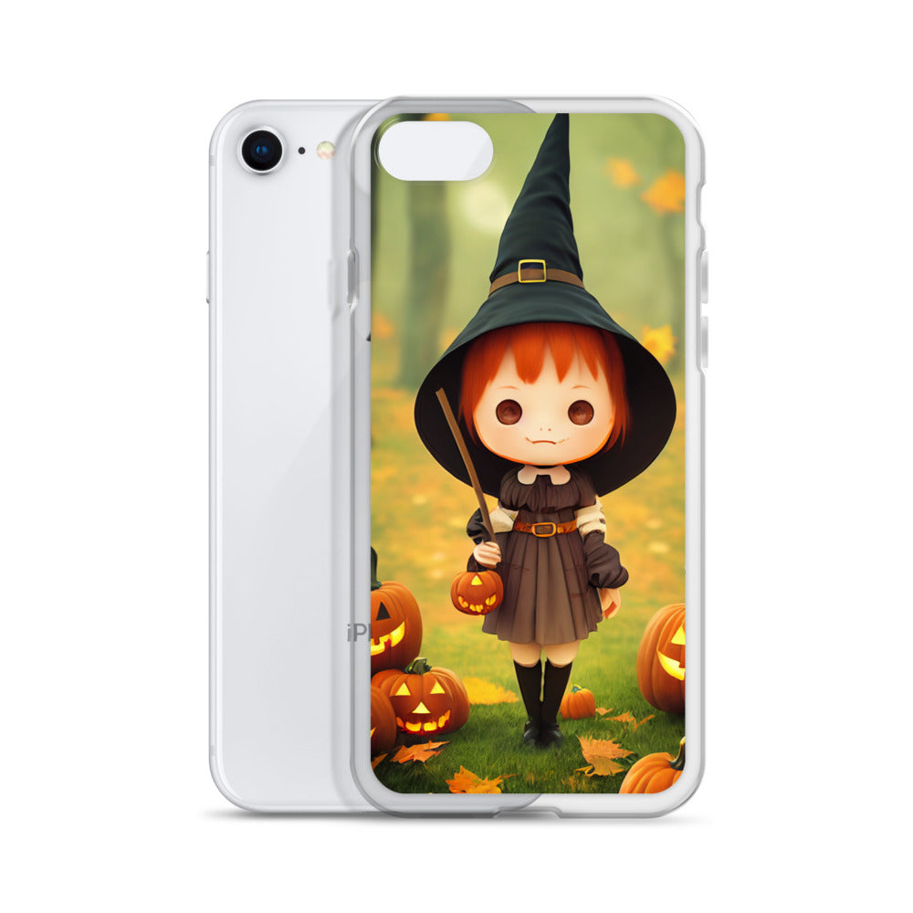 iPhone Case - Red Head Halloween Witch Girl