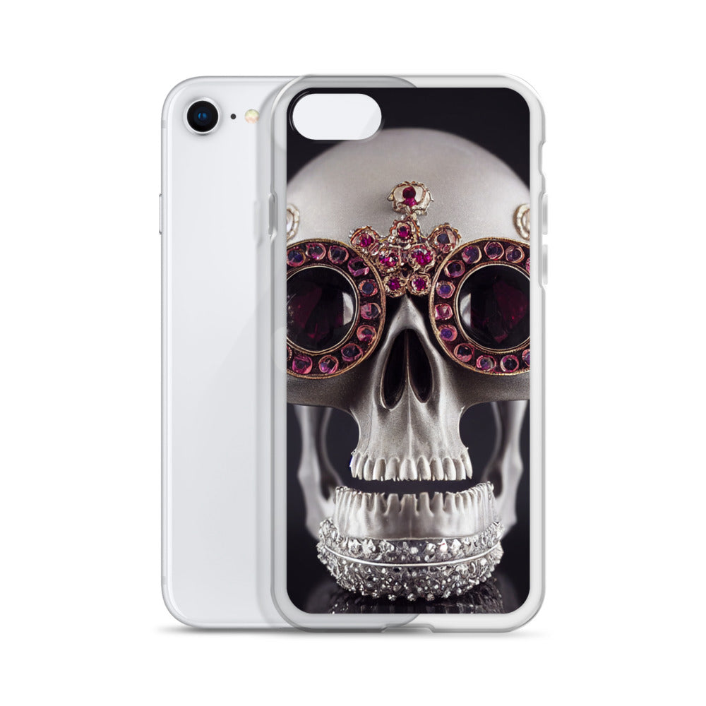 iPhone Case - Ornate Ruby Eyed Skull
