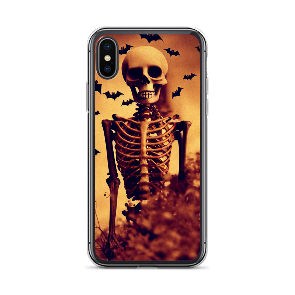 iPhone Case - Halloween Skeleton and Bats