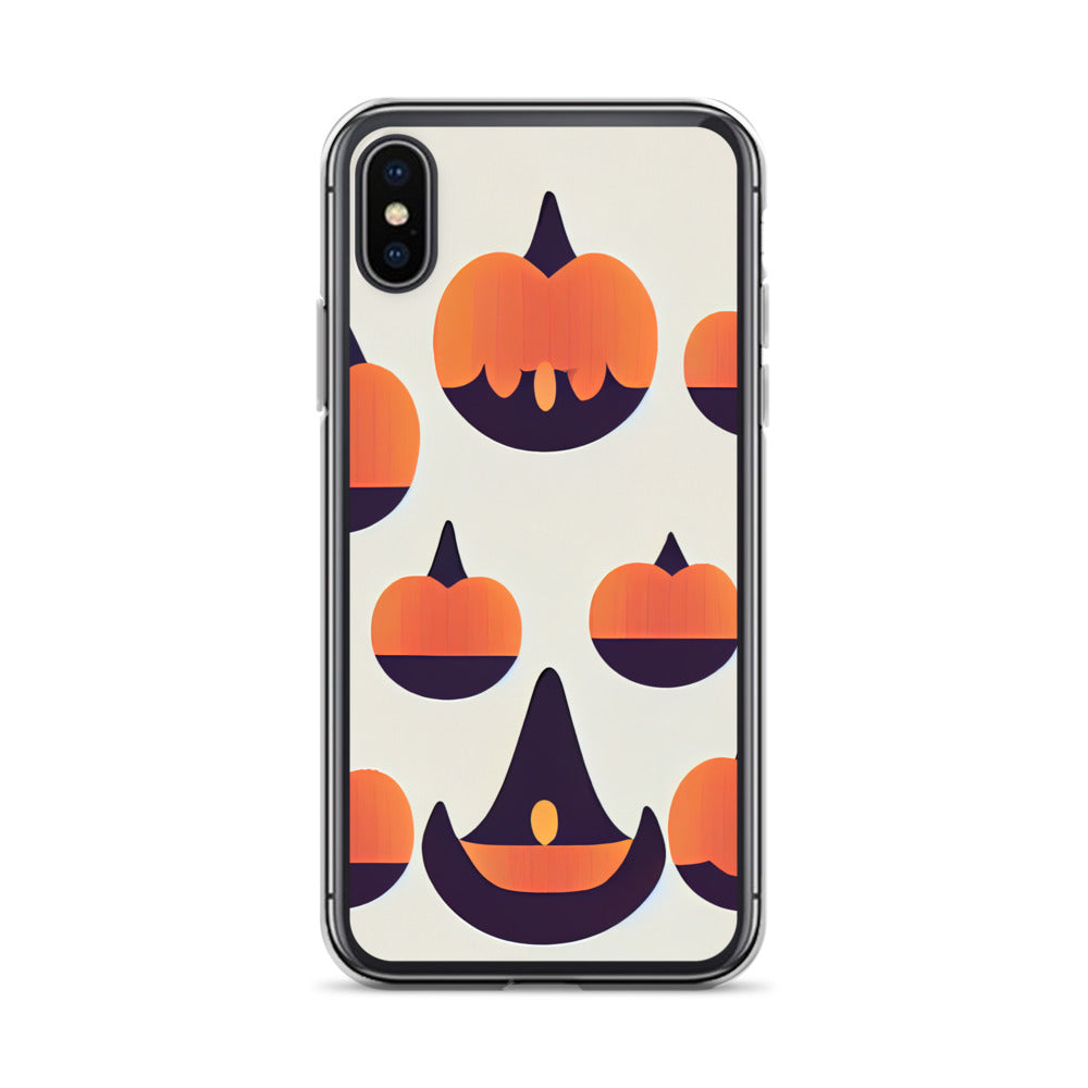 iPhone Case - Halloween Pumpkins and Witch Hats