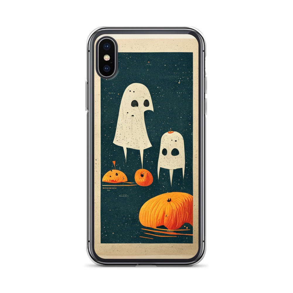 iPhone Case - Halloween Ghosts and Pumpkins