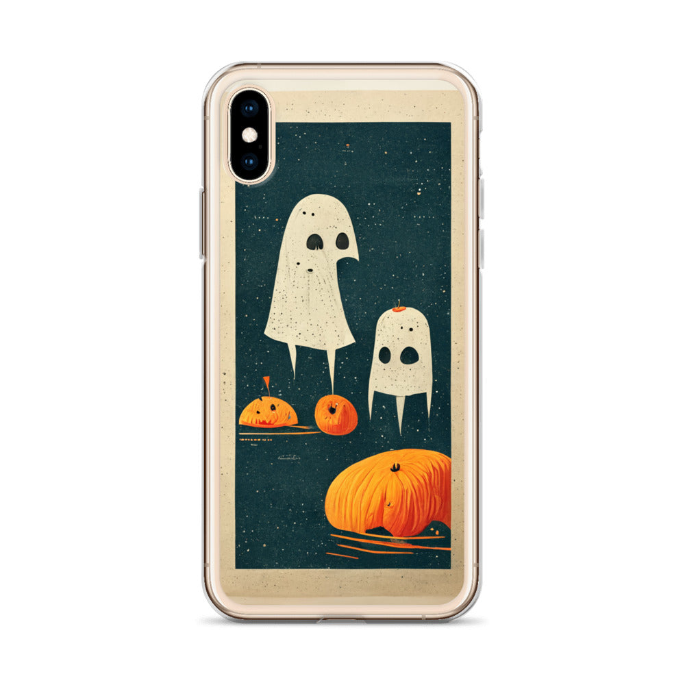 iPhone Case - Halloween Ghosts and Pumpkins