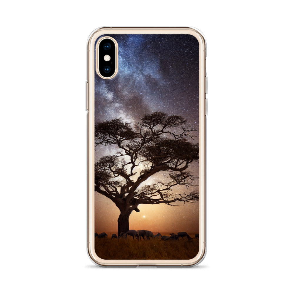 iPhone Case - African Vista - Acacia Under the Milky Way