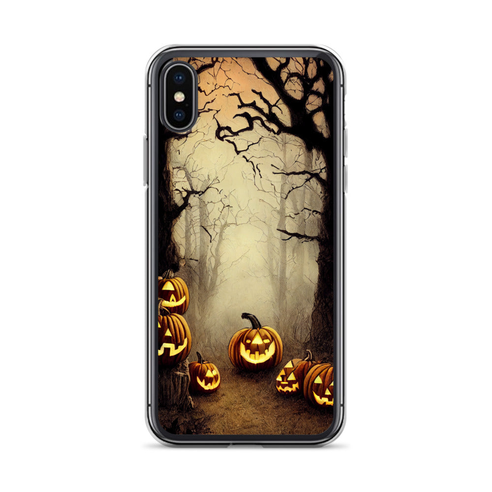 iPhone Case - Halloween Misty Forest Pumpkins