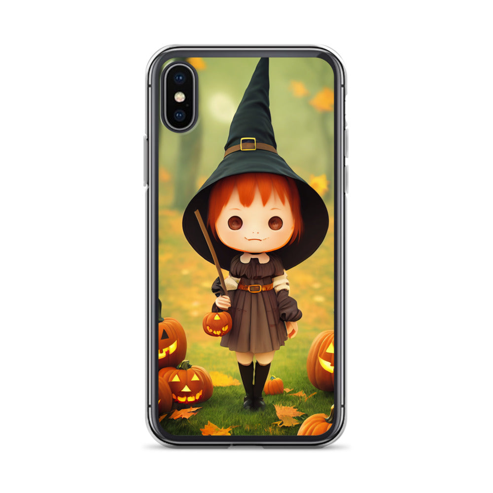 iPhone Case - Red Head Halloween Witch Girl