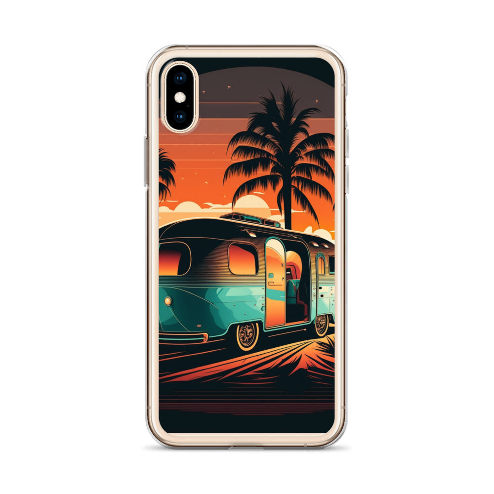 iPhone Case - Turquoise Camper at Beach Sunset