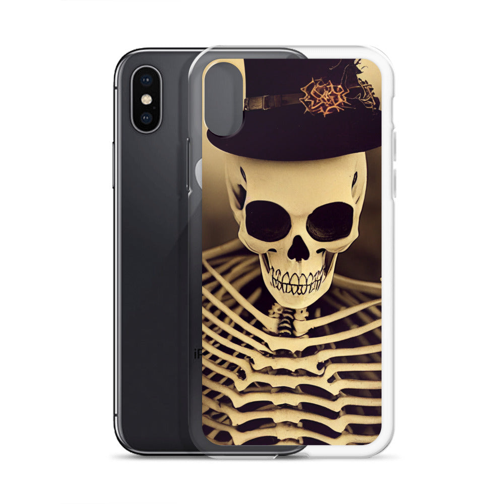 iPhone Case - Halloween Skeleton in a Hat