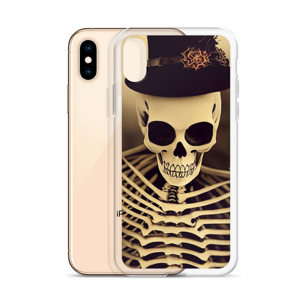 iPhone Case - Halloween Skeleton in a Hat