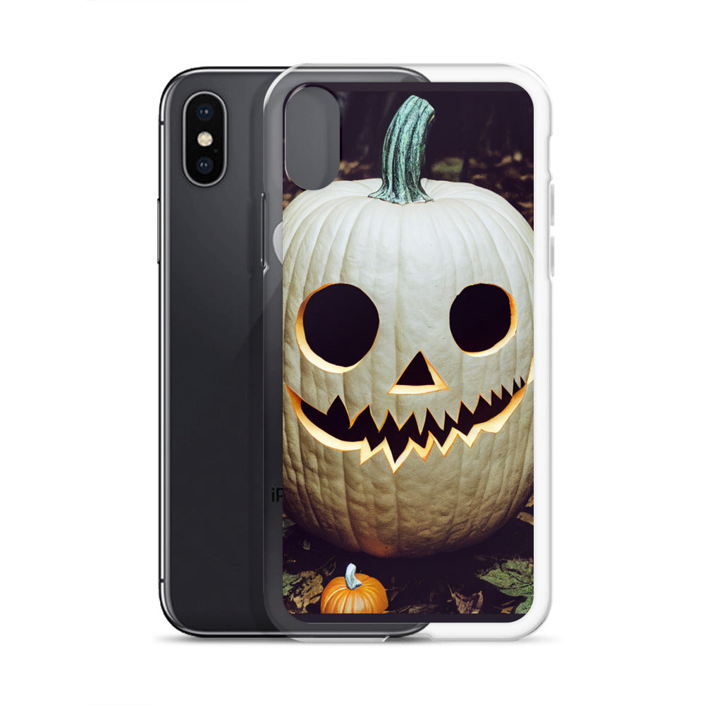 iPhone Case - Halloween White Jack-o-Lantern
