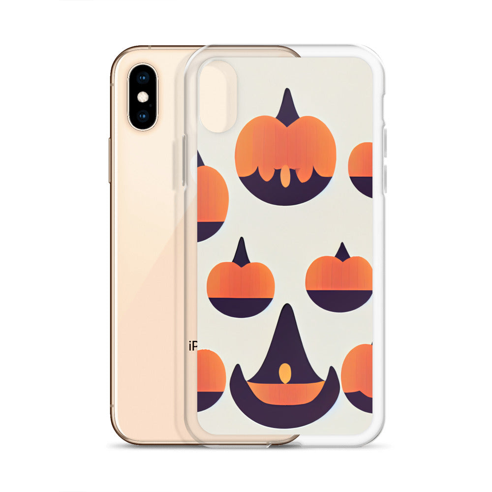 iPhone Case - Halloween Pumpkins and Witch Hats