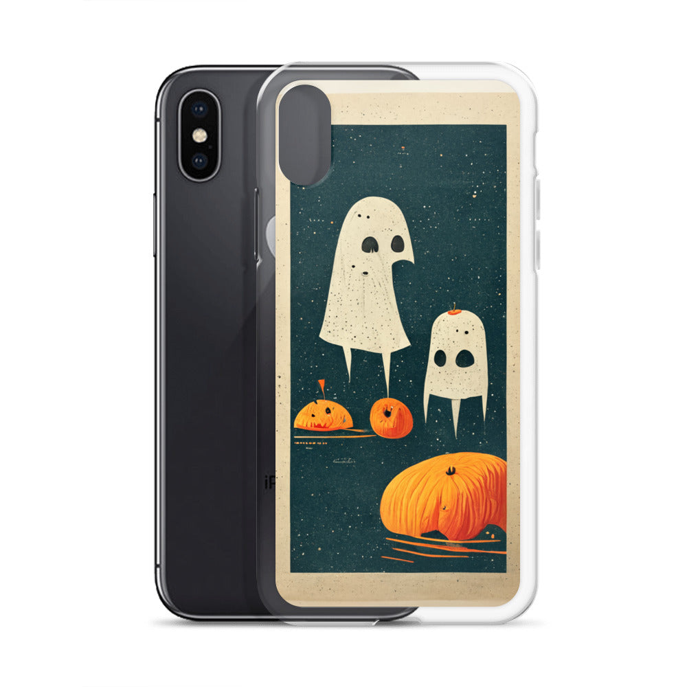 iPhone Case - Halloween Ghosts and Pumpkins
