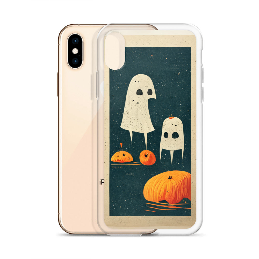 iPhone Case - Halloween Ghosts and Pumpkins