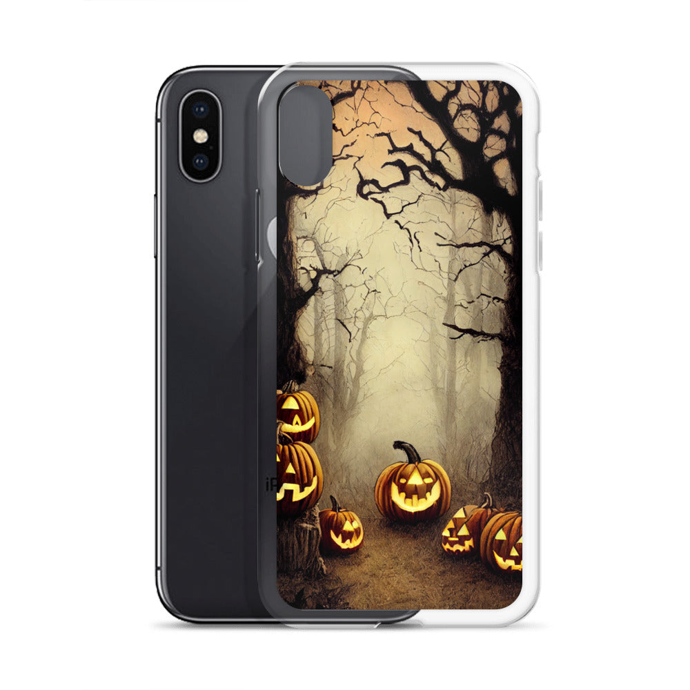 iPhone Case - Halloween Misty Forest Pumpkins