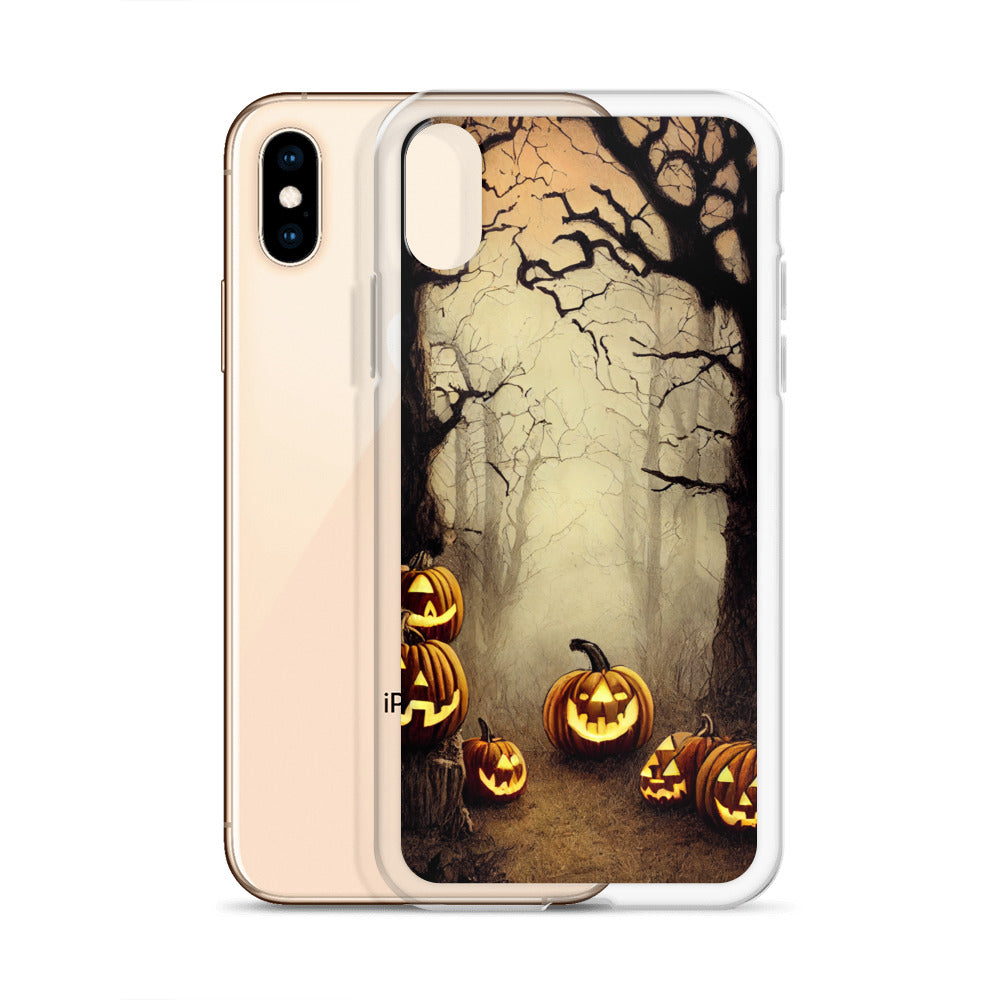 iPhone Case - Halloween Misty Forest Pumpkins