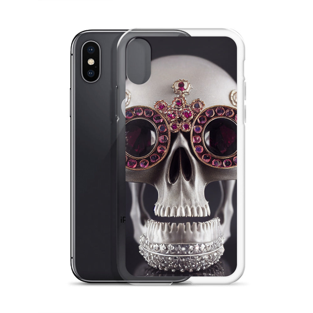 iPhone Case - Ornate Ruby Eyed Skull