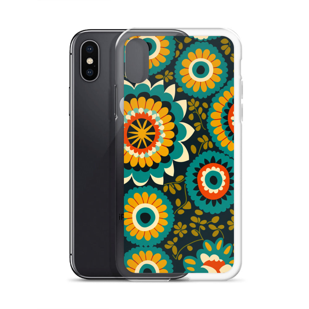 iPhone Case - Hints of Olive Floral Pattern