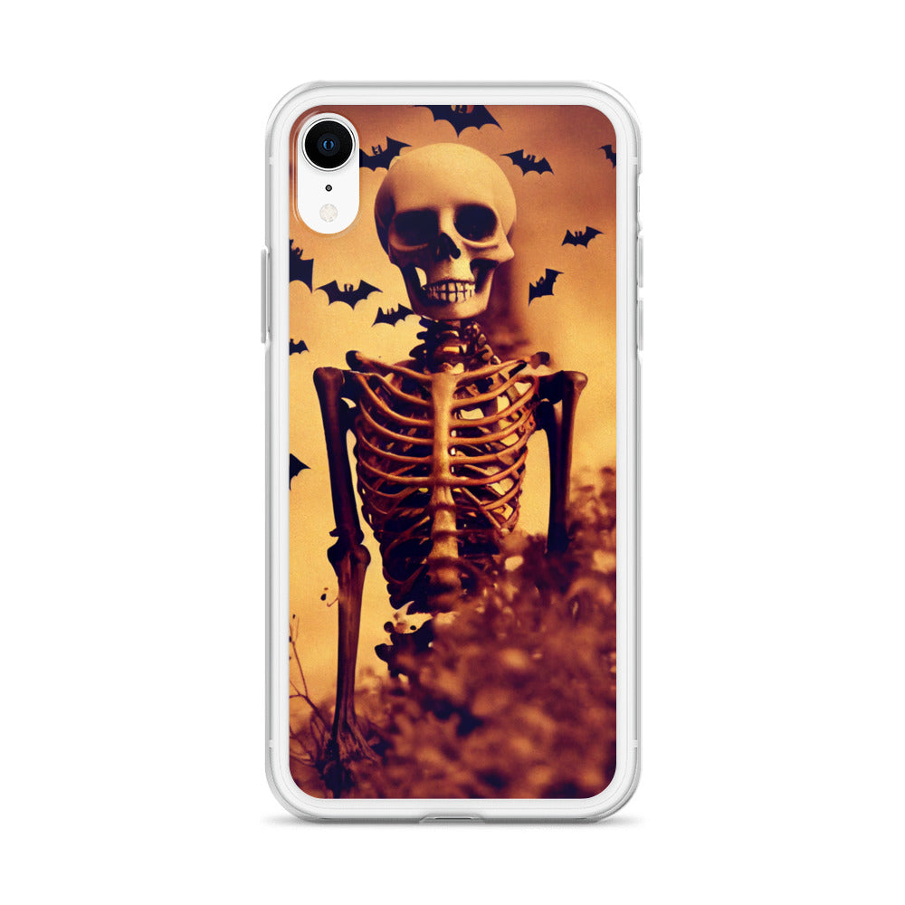 iPhone Case - Halloween Skeleton and Bats