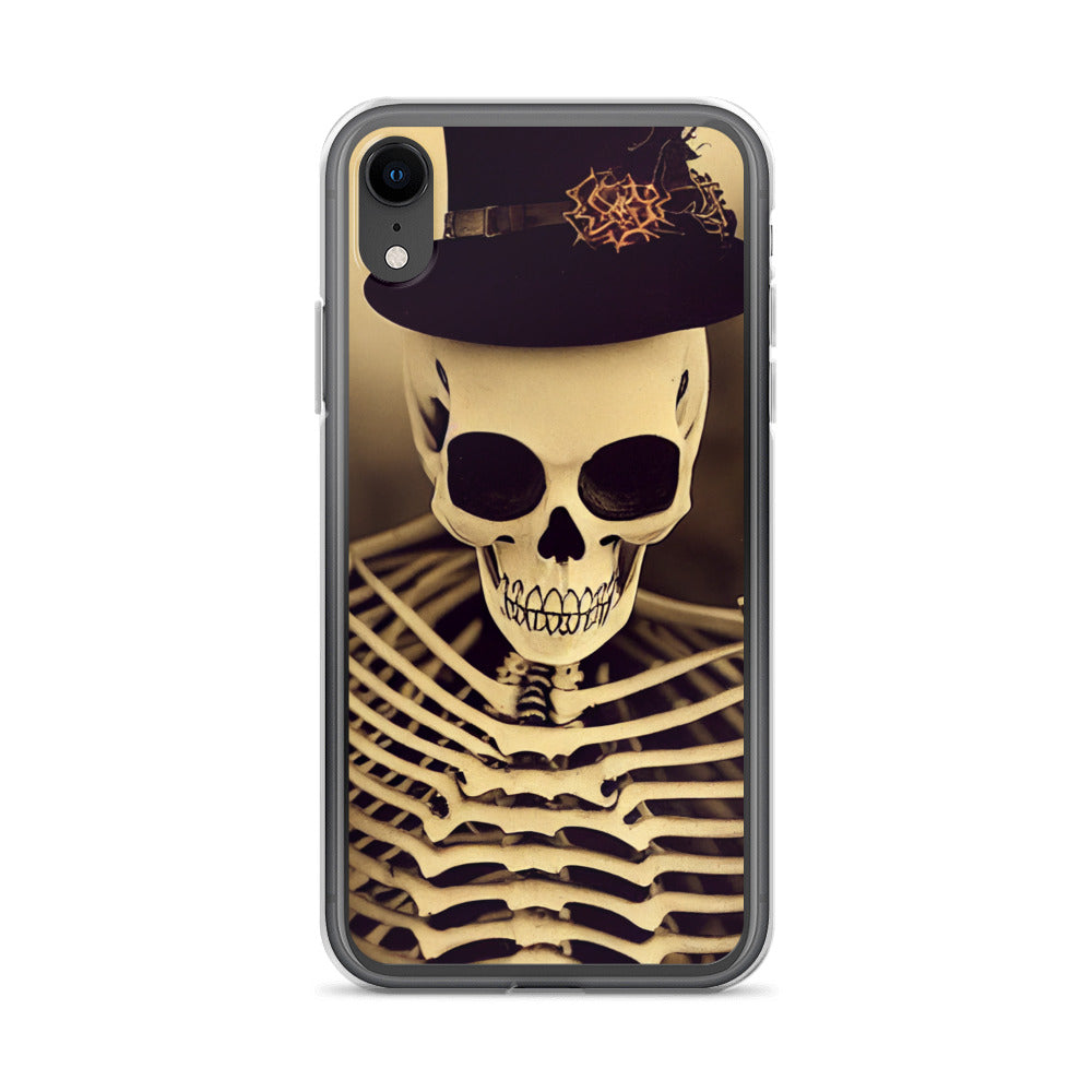iPhone Case - Halloween Skeleton in a Hat