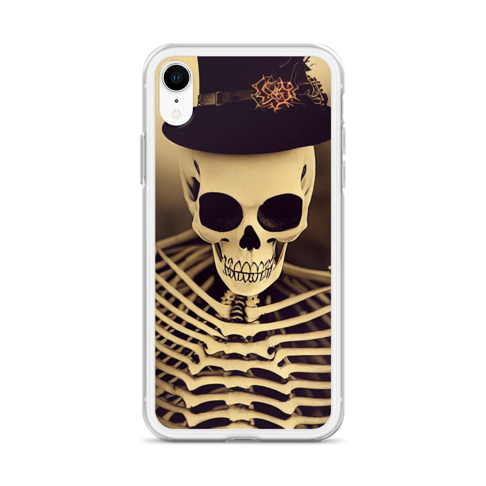 iPhone Case - Halloween Skeleton in a Hat