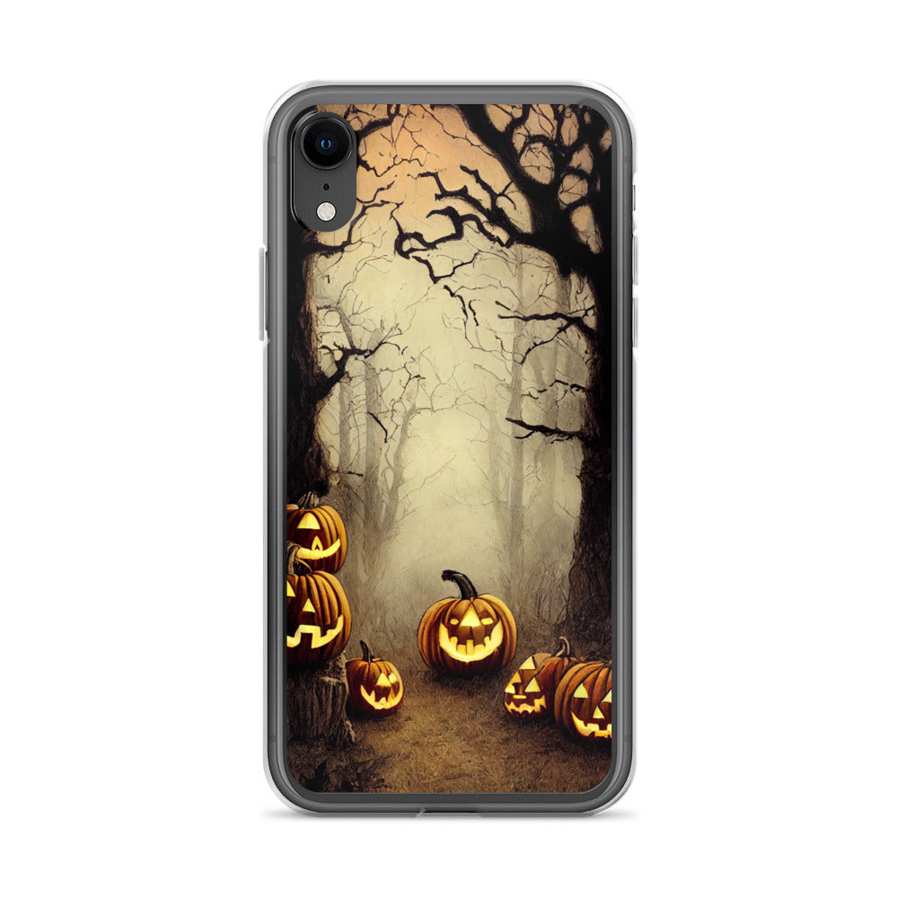 iPhone Case - Halloween Misty Forest Pumpkins