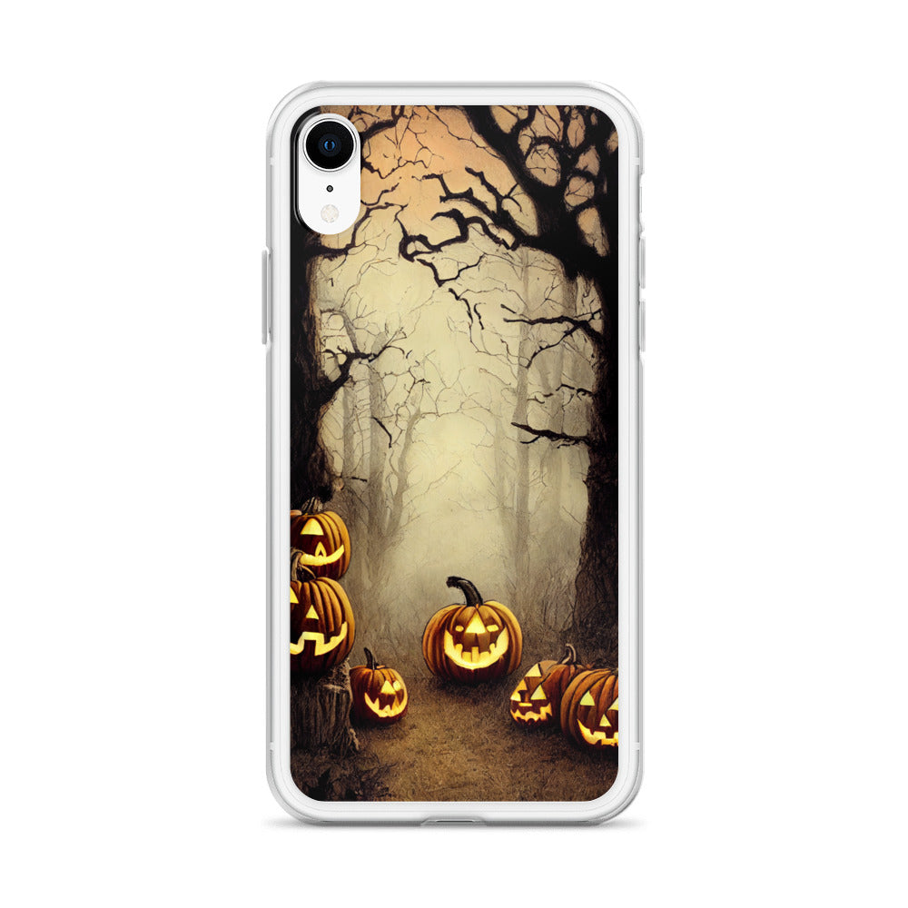 iPhone Case - Halloween Misty Forest Pumpkins