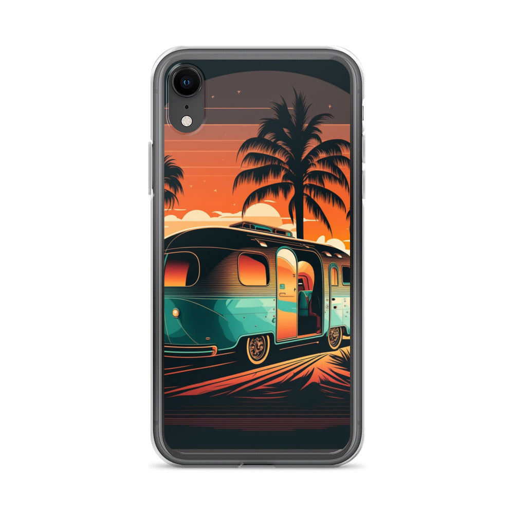 iPhone Case - Turquoise Camper at Beach Sunset