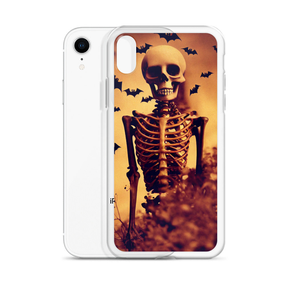 iPhone Case - Halloween Skeleton and Bats