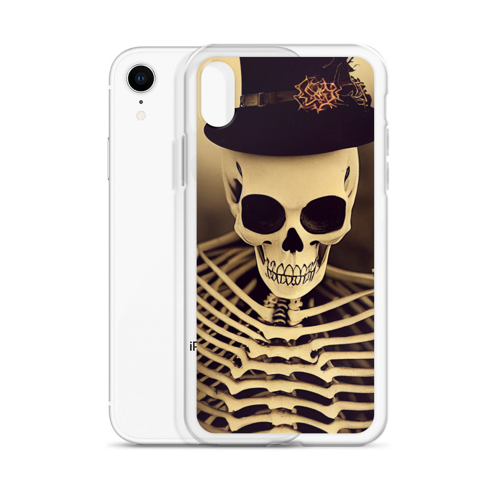 iPhone Case - Halloween Skeleton in a Hat