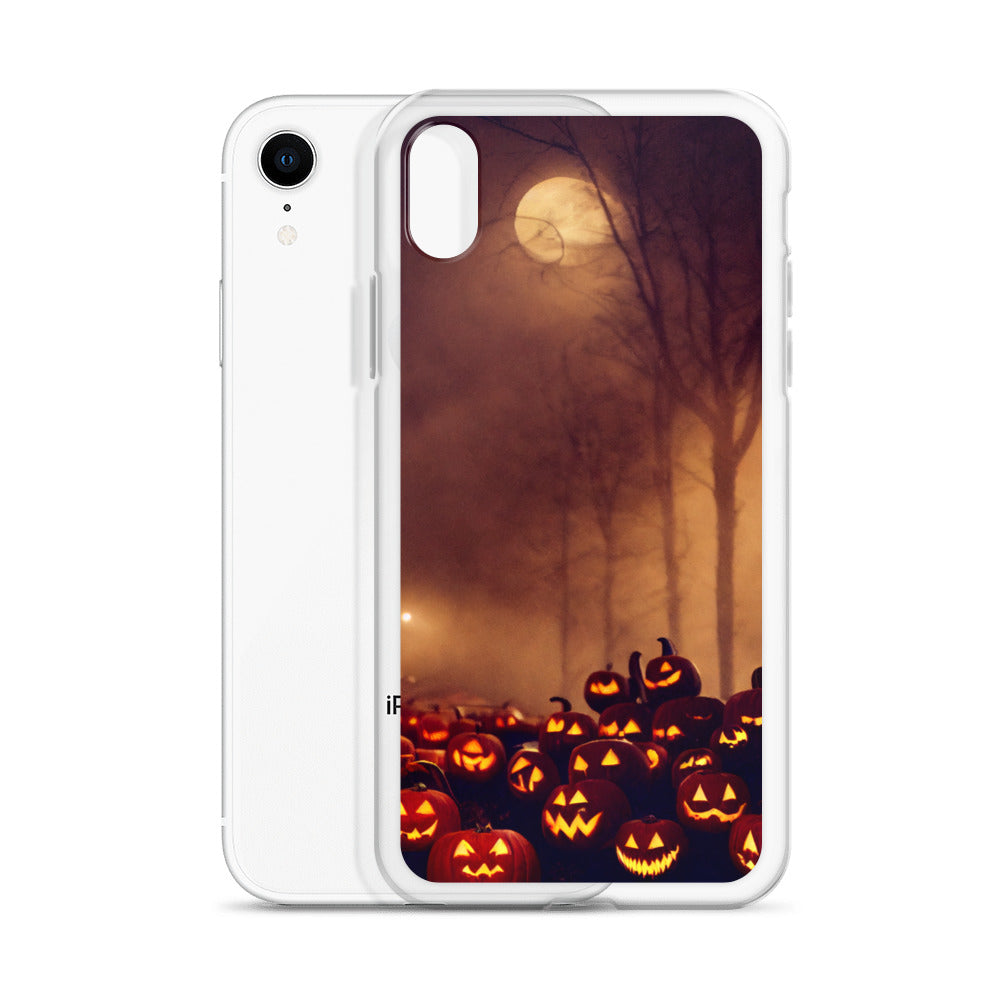 iPhone Case - Halloween Jack-o-Lanterns Under the Moon