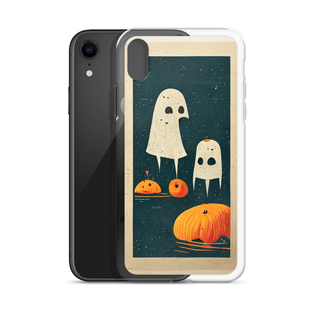 iPhone Case - Halloween Ghosts and Pumpkins