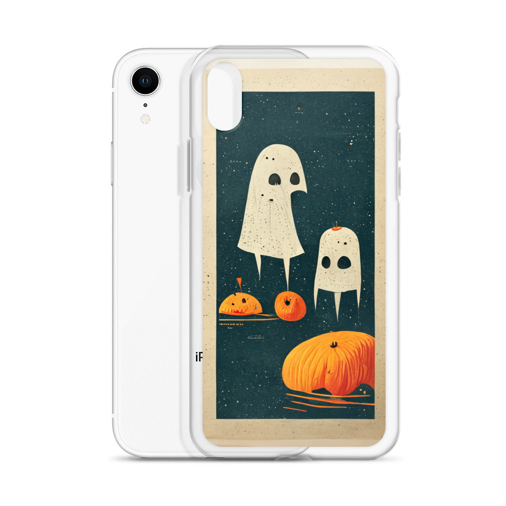 iPhone Case - Halloween Ghosts and Pumpkins