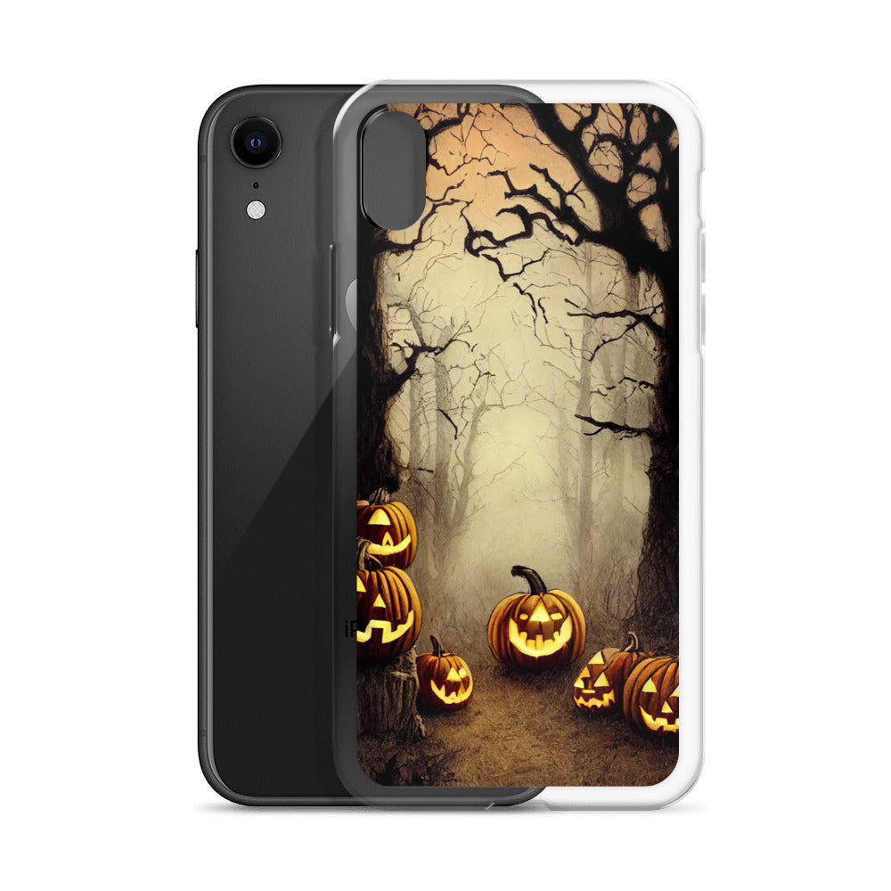 iPhone Case - Halloween Misty Forest Pumpkins