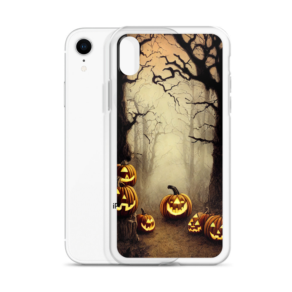 iPhone Case - Halloween Misty Forest Pumpkins